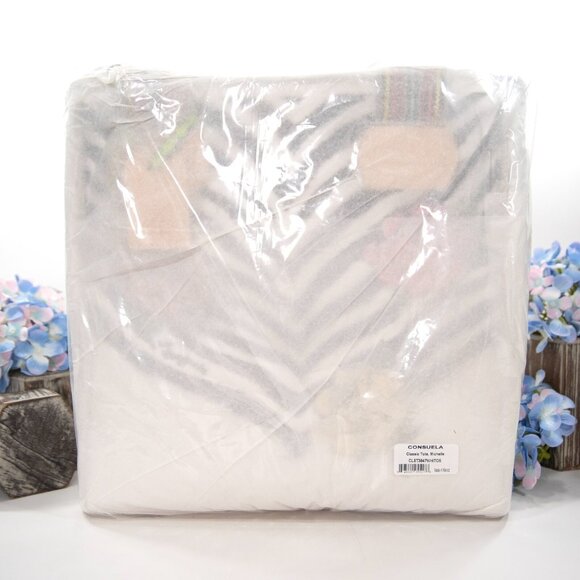 Consuela Michelle Patent and Natural Leather Embroidered Classic Tote Bag NWT - Picture 13 of 13